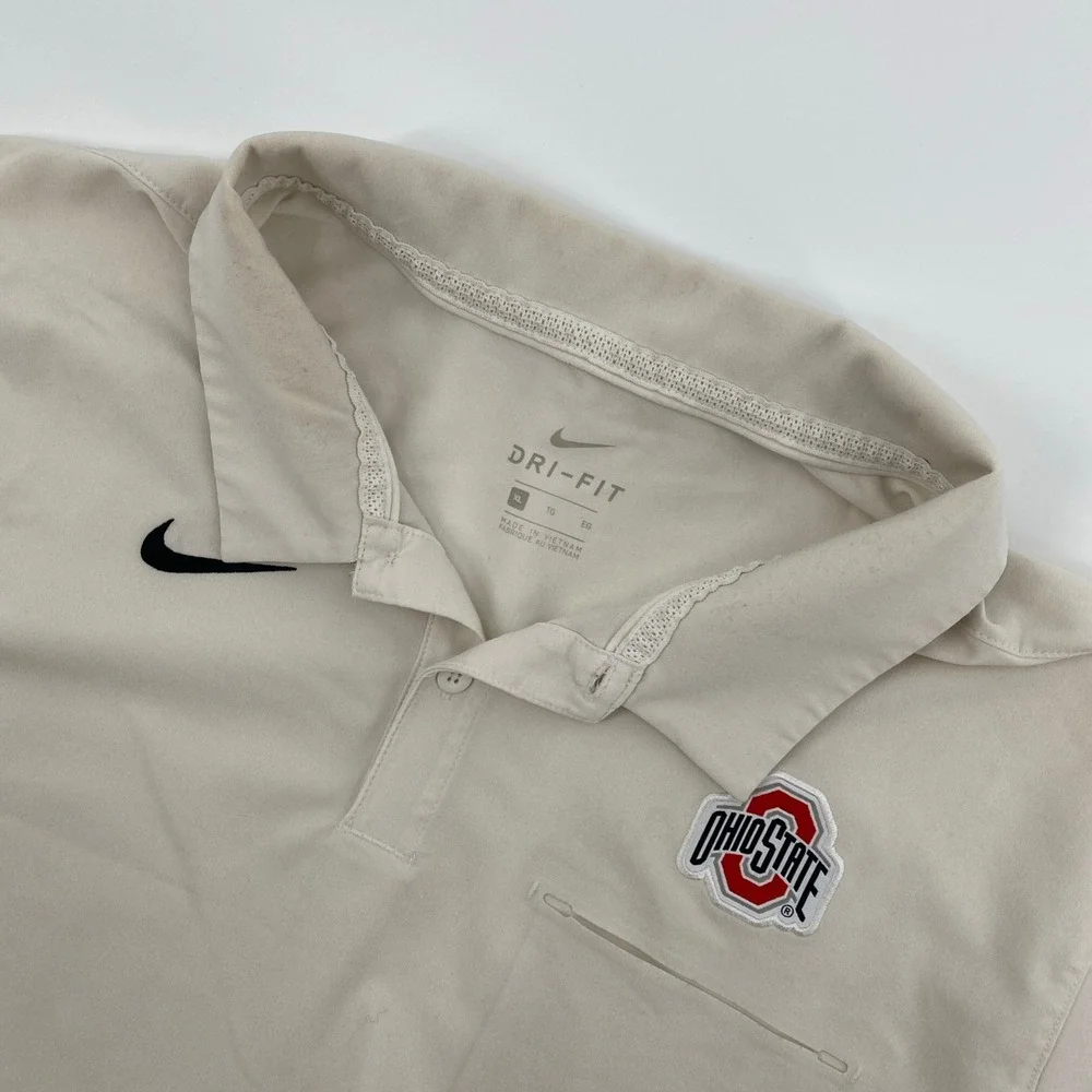 Ohio State On Field Shirt Mens Extra Large White Buckeyes Dri Fit Athleisure XL